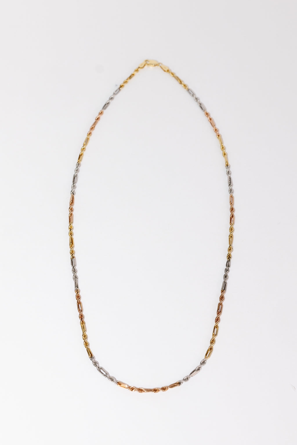 Cadena Fígaro-rope 14k