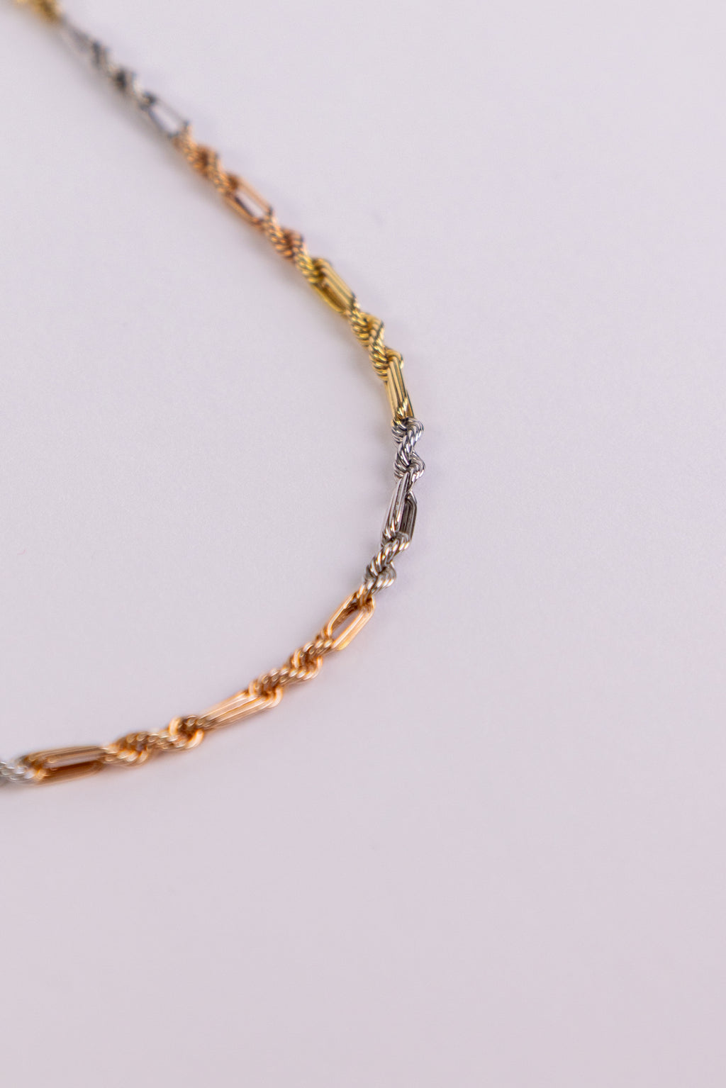 Cadena Fígaro-rope 14k