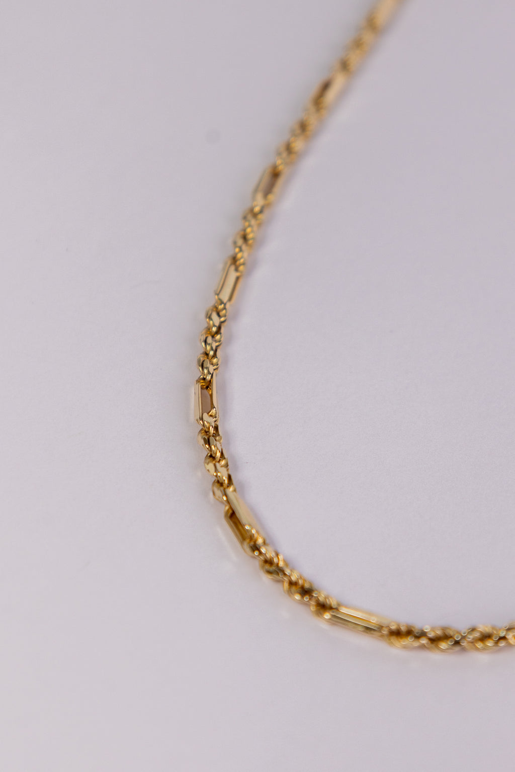 Cadena Figaro-rope 14k