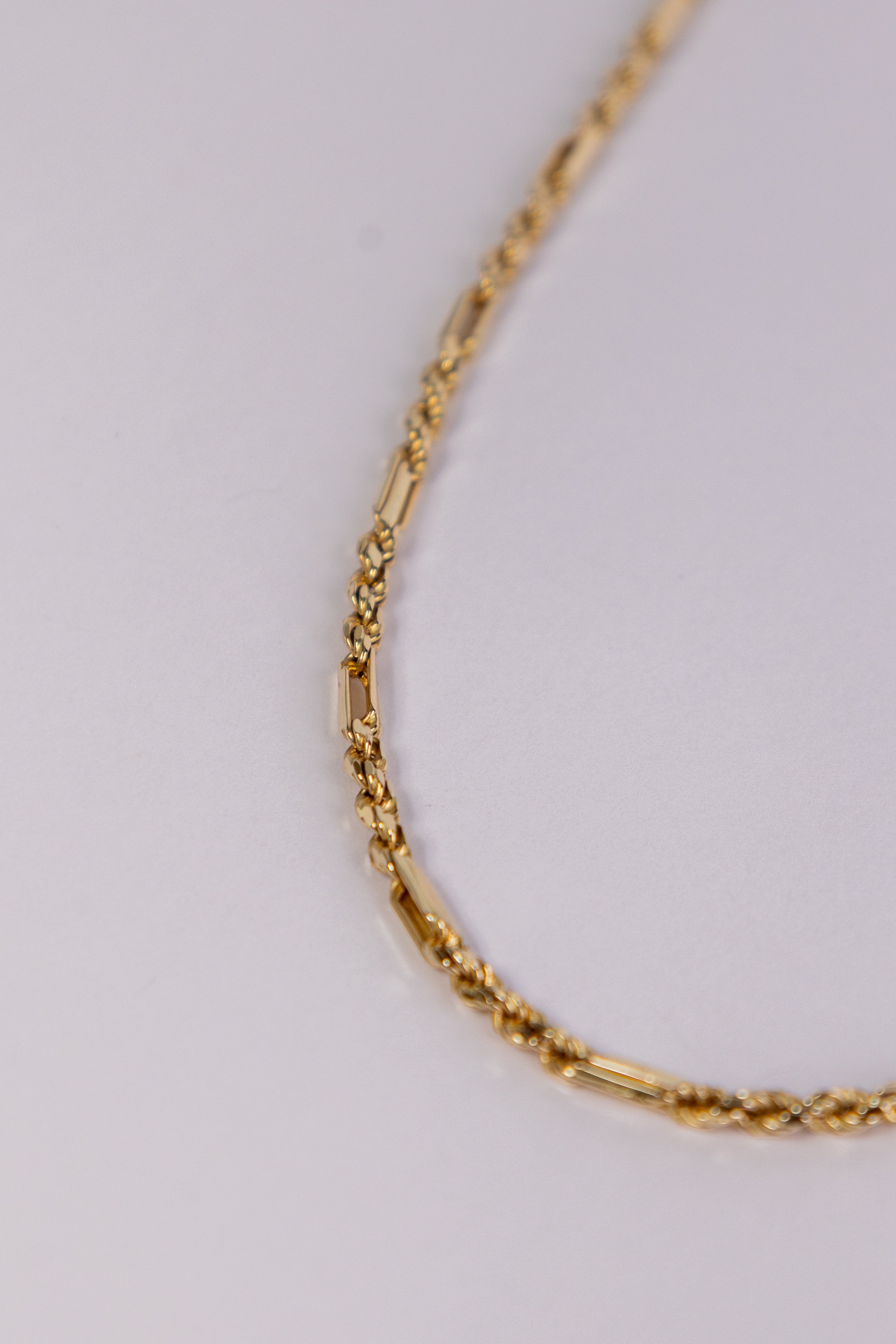 Cadena Figaro-rope 14k