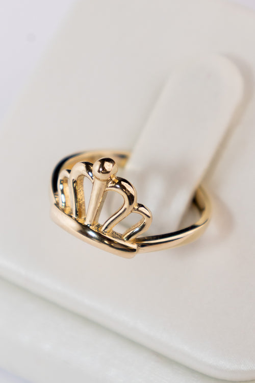 Anillo Corona 14k