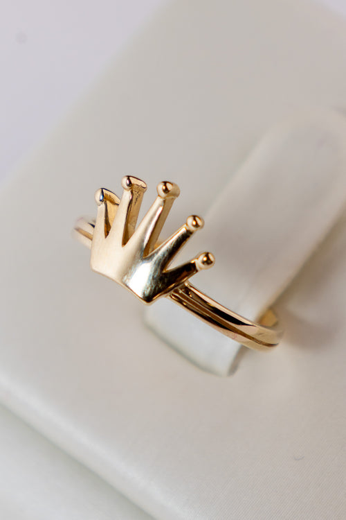 Anillo Corona 14k