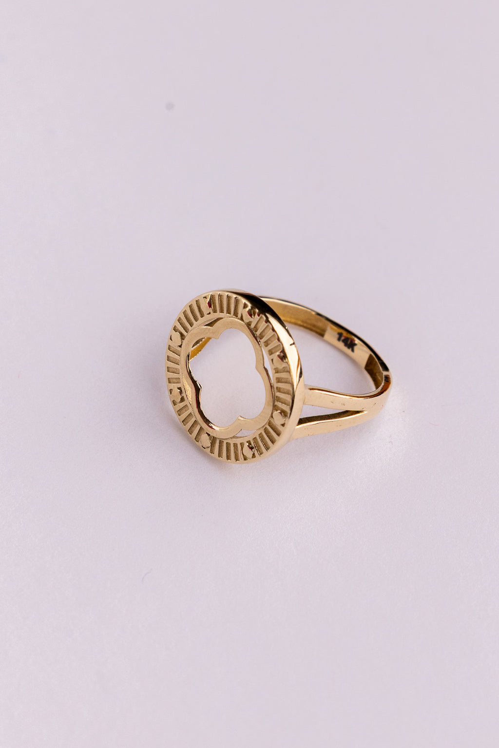 Anillo Trébol 14k