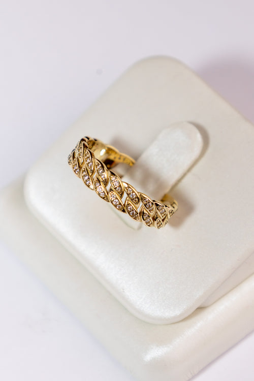 Anillo Cubano 14k