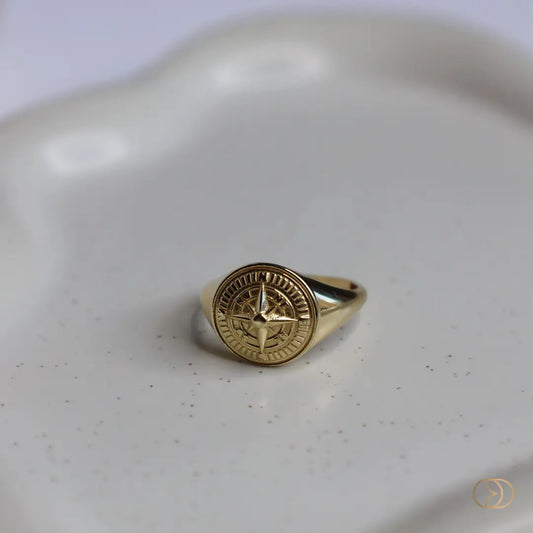 Compass Ring 14k