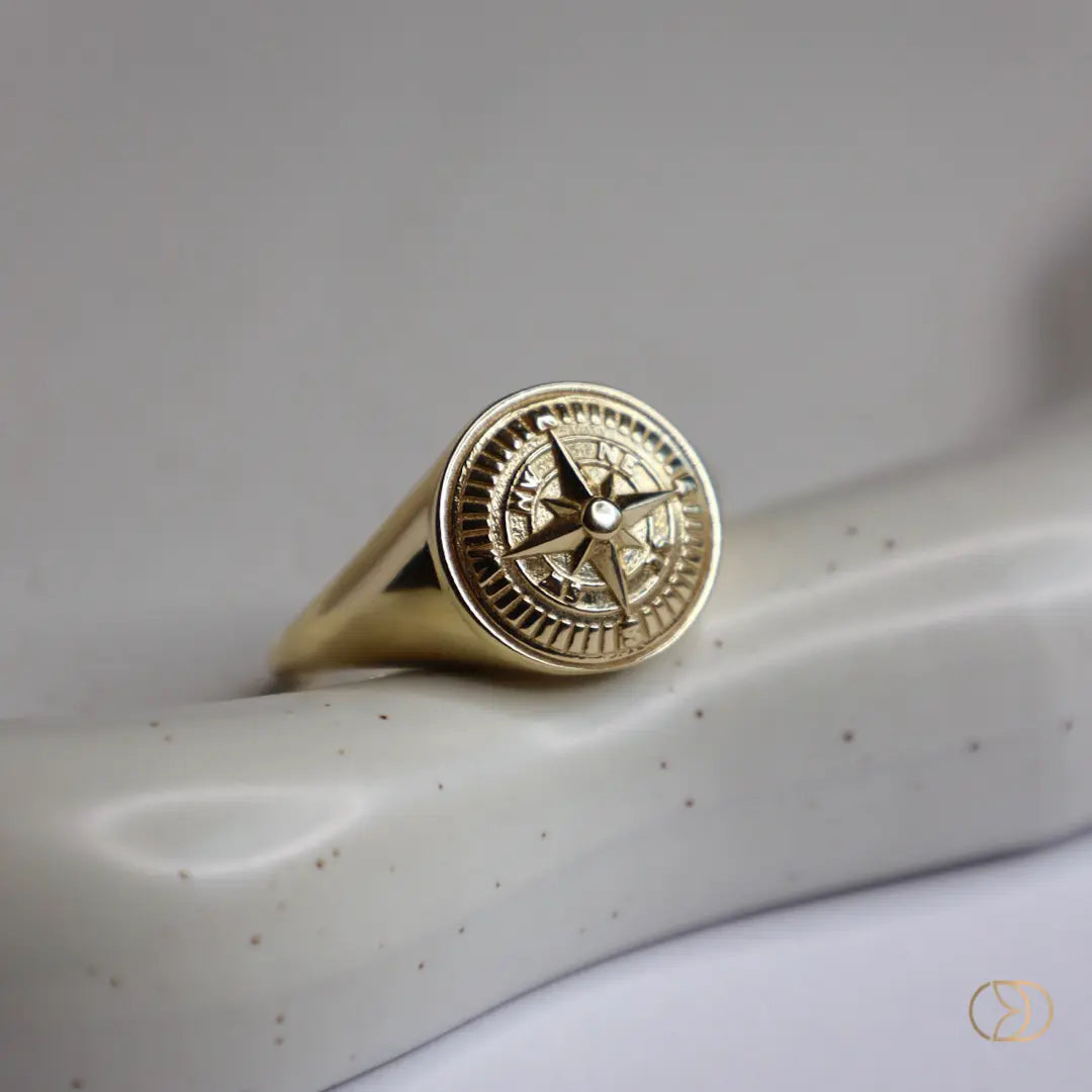 Compass Ring 14k