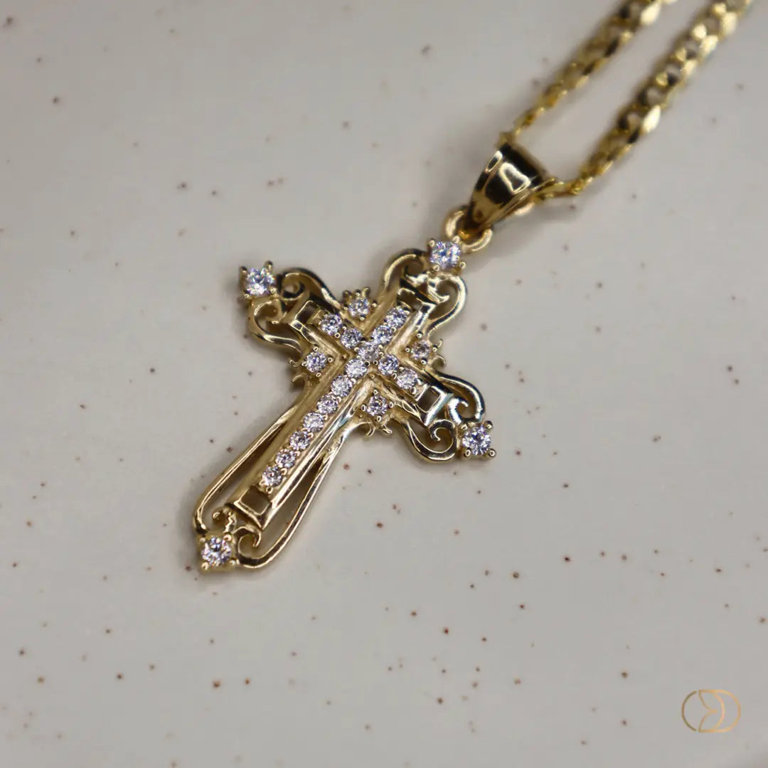 Fancy Cross 14k